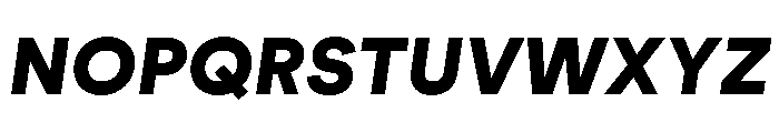 AtGeodesic BlackItalic Font UPPERCASE