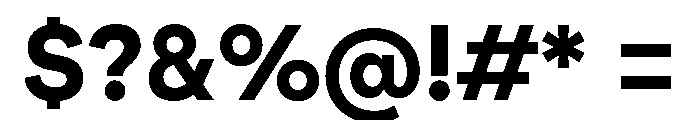 AtGeodesic Bold Font OTHER CHARS