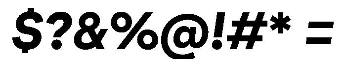 AtGeodesic BoldItalic Font OTHER CHARS