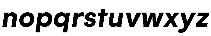 AtGeodesic BoldItalic Font LOWERCASE