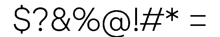 AtGeodesic Light Font OTHER CHARS