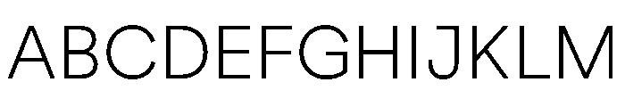 AtGeodesic Light Font UPPERCASE