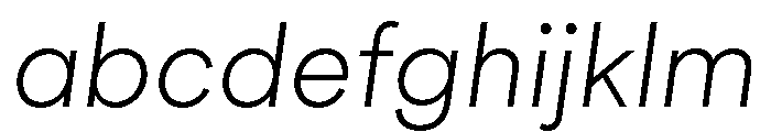 AtGeodesic LightItalic FONT
