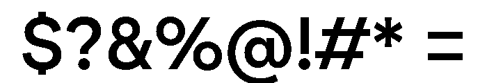 AtGeodesic Medium Font OTHER CHARS