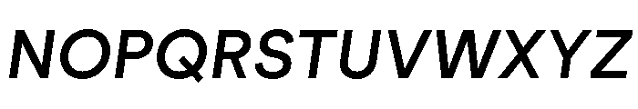 AtGeodesic MediumItalic Font UPPERCASE