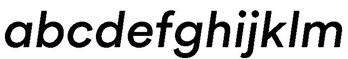 AtGeodesic MediumItalic FONT