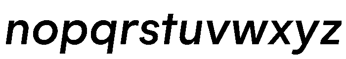 AtGeodesic MediumItalic Font LOWERCASE