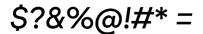 AtGeodesic RegularItalic Font OTHER CHARS