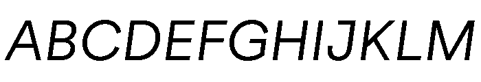AtGeodesic RetinaItalic Font UPPERCASE