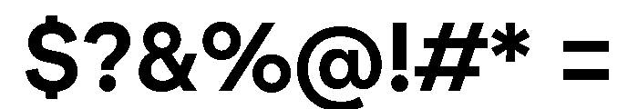 AtGeodesic Semibold Font OTHER CHARS