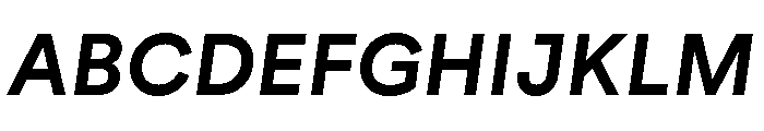 AtGeodesic SemiboldItalic Font UPPERCASE