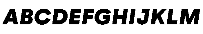 AtGeodesic SuperItalic Font UPPERCASE