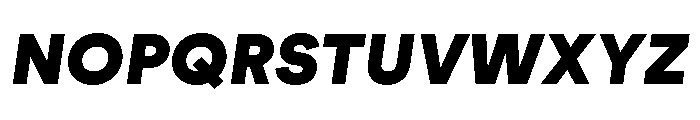 AtGeodesic SuperItalic Font UPPERCASE