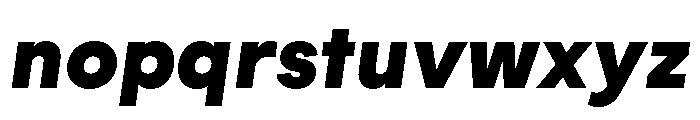 AtGeodesic SuperItalic Font LOWERCASE