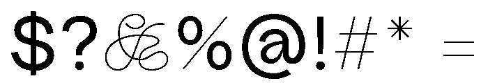 AtGlacier 400 Regular Font OTHER CHARS