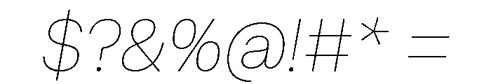 AtHauss AirItalic Font OTHER CHARS