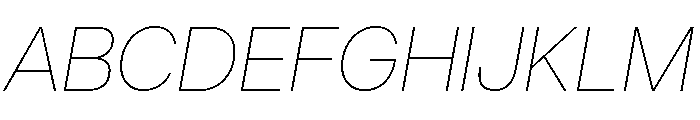 AtHauss AirItalic Font UPPERCASE