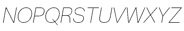 AtHauss AirItalic Font UPPERCASE