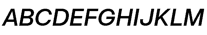 AtHauss MediumItalic Font UPPERCASE