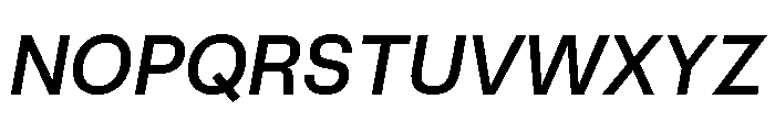 AtHauss MediumItalic Font UPPERCASE