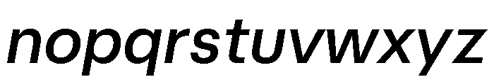 AtHauss MediumItalic Font LOWERCASE