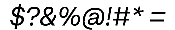AtHauss RetinaItalic Font OTHER CHARS