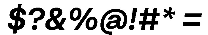AtHauss SemiboldItalic Font OTHER CHARS