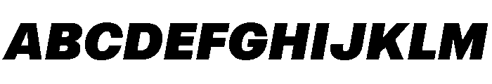 AtHauss SuperItalic Font UPPERCASE