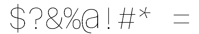 AtHaussMono Air Font OTHER CHARS