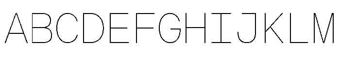AtHaussMono Air Font UPPERCASE