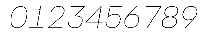 AtHaussMono AirItalic Font OTHER CHARS