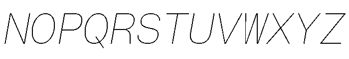 AtHaussMono AirItalic Font UPPERCASE