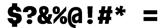 AtHaussMono Black Font OTHER CHARS
