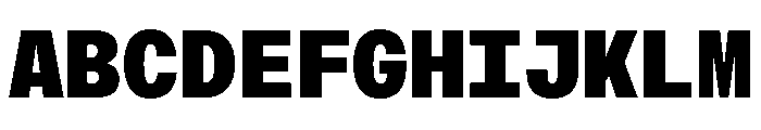 AtHaussMono Black Font UPPERCASE