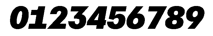AtHaussMono BlackItalic Font OTHER CHARS