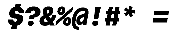 AtHaussMono BlackItalic Font OTHER CHARS