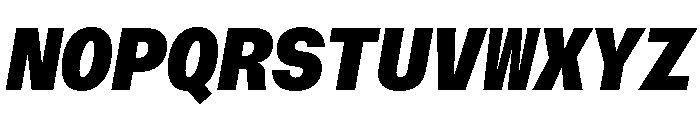 AtHaussMono BlackItalic Font UPPERCASE