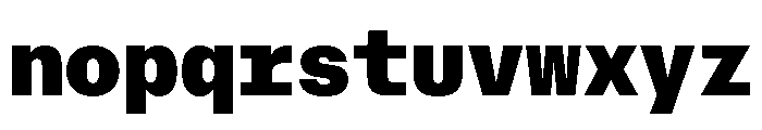 AtHaussMono Black Font LOWERCASE