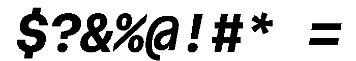 AtHaussMono BoldItalic Font OTHER CHARS