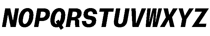 AtHaussMono BoldItalic Font UPPERCASE