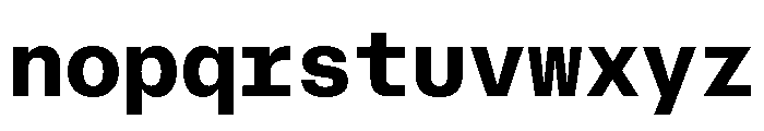 AtHaussMono Bold Font LOWERCASE