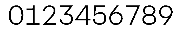 AtHaussMono Light Font OTHER CHARS