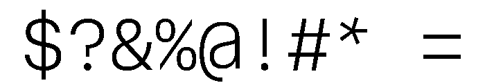 AtHaussMono Light Font OTHER CHARS