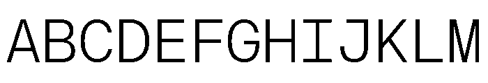 AtHaussMono Light Font UPPERCASE