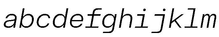 AtHaussMono LightItalic FONT