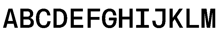 AtHaussMono Medium Font UPPERCASE