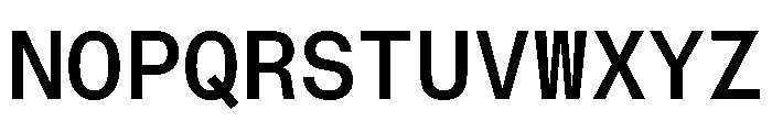 AtHaussMono Medium Font UPPERCASE