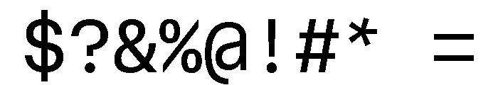 AtHaussMono Regular Font OTHER CHARS