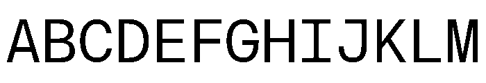 AtHaussMono Retina Font UPPERCASE