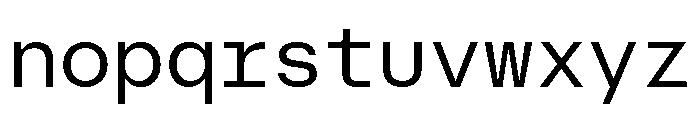 AtHaussMono Retina Font LOWERCASE